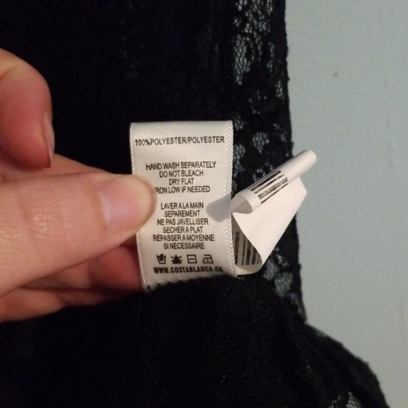 XL Black lace top - Picture 5 of 5